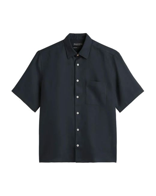 Marc O' Polo Blue Short-Sleeve Button-Up Shirt for men