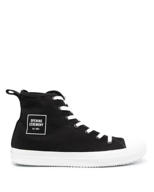 Opening Ceremony Black Box Logo High-Top Sneakers for men