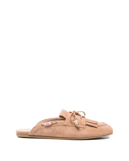 Stuart Weitzman Pink Majorca Tinsley Mules
