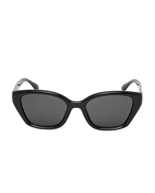 COACH Gray C Logo-Plaque Cat-Eye Sunglasses