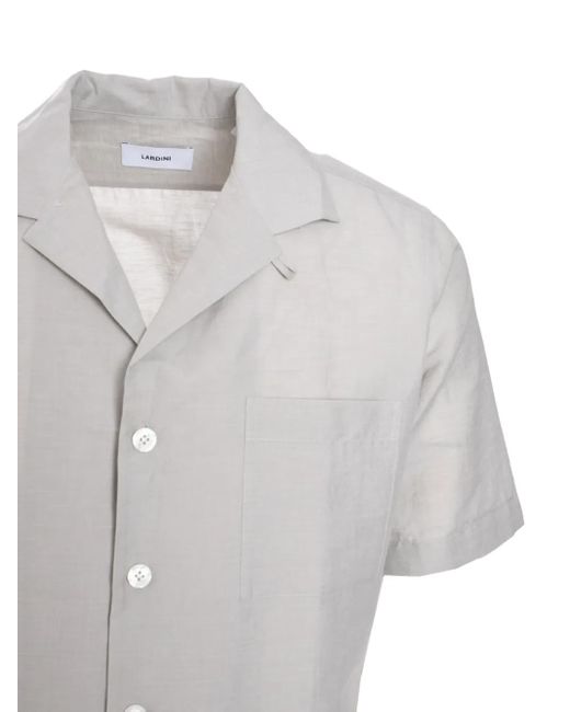 Lardini White Short-Sleeve Button-Up Shirt for men