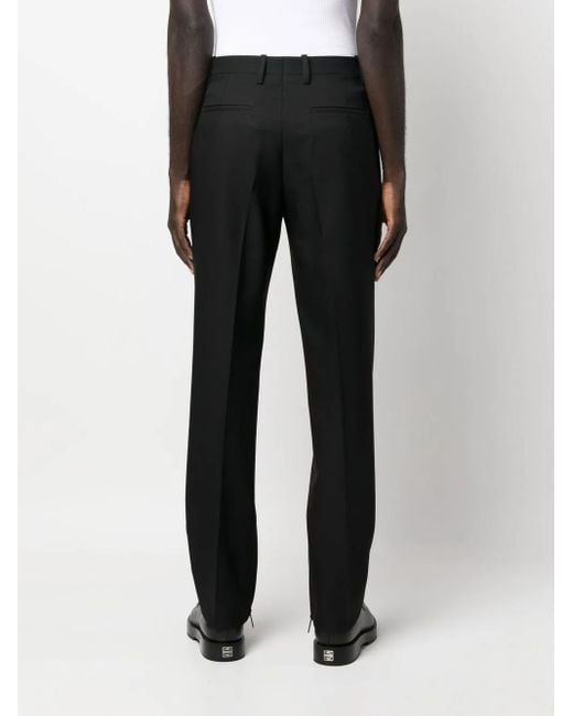 Off-White c/o Virgil Abloh Black Straight Trousers With Safety Pins for men