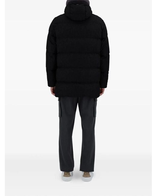 Plumífero Con Capucha Herno de hombre de color Black