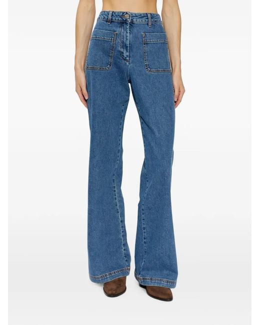 Etro Blue Patch-Pockets Jeans