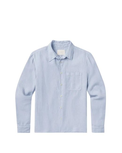 Citizens of Humanity Blue Single Pocket Work Long-Sleeve Shirt for men