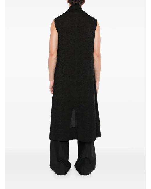 Julius Black Monk Coat for men