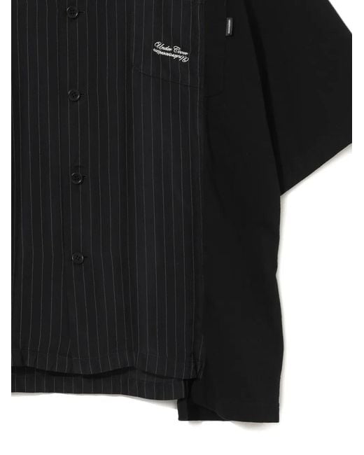 Undercover Black Pinstripe Pocket Shirt for men