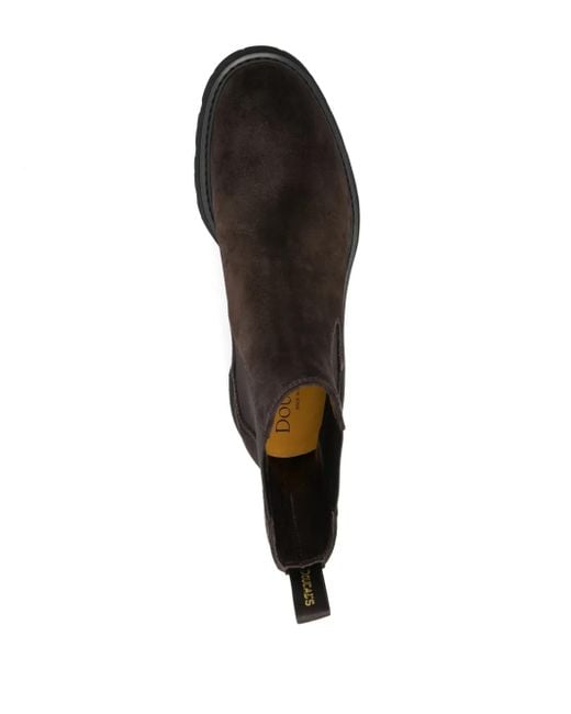 Doucal's Black Suede Ankle Boots for men
