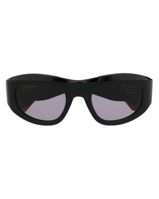 Gigi Studios Black Tinted Lenses Sculpted Sunglasses