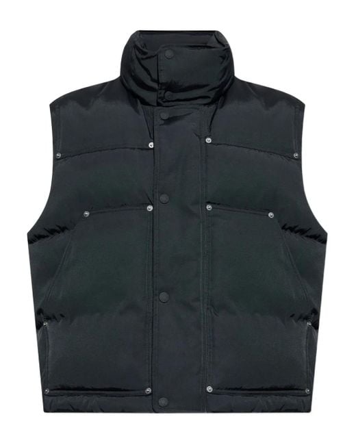 Chaleco acolchado con cierre de presión DSquared² de hombre de color Black