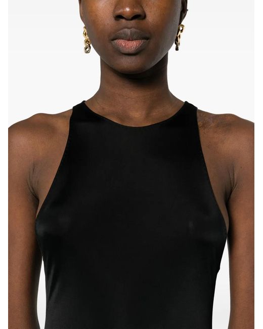 Saint Laurent Black Sleeveless Maxi Dress