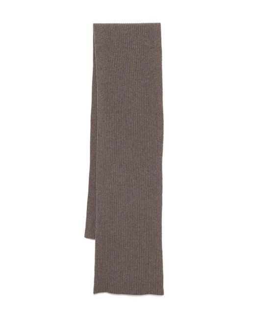 Écharpe En Maille Côtelée N.Peal Cashmere en coloris Brown