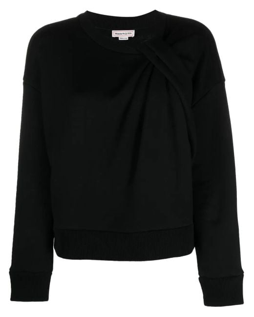 Alexander McQueen ノットディテール スウェットシャツ Black