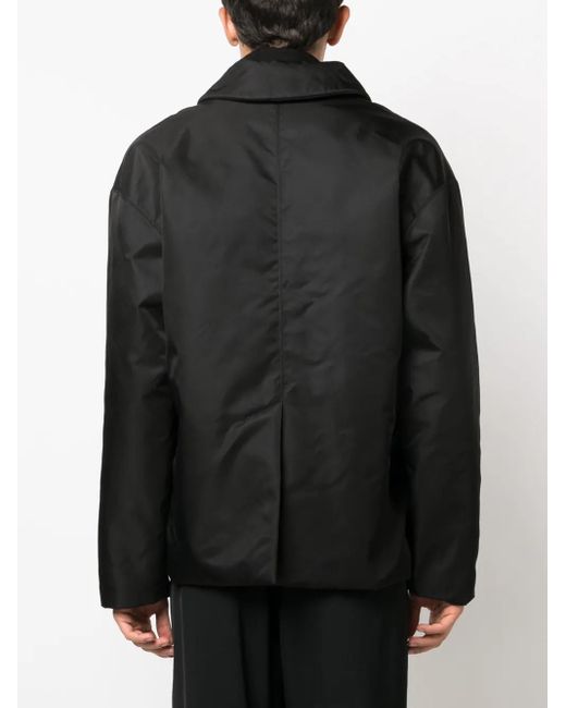 Nanushka Black Padded Single-Breasted Blazer