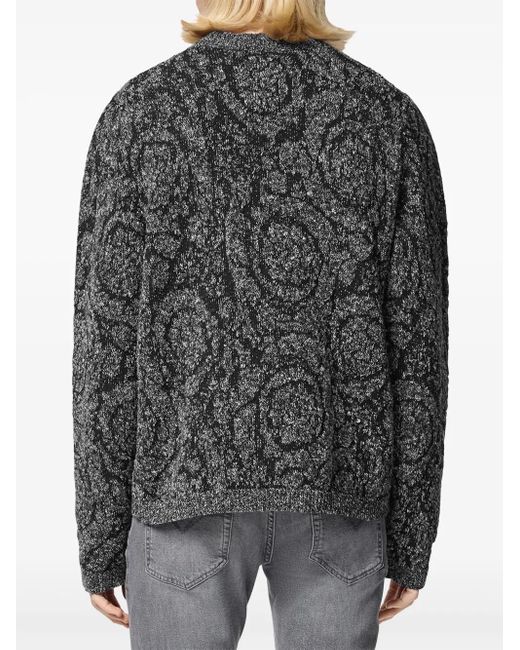 Versace Gray Sweaters for men