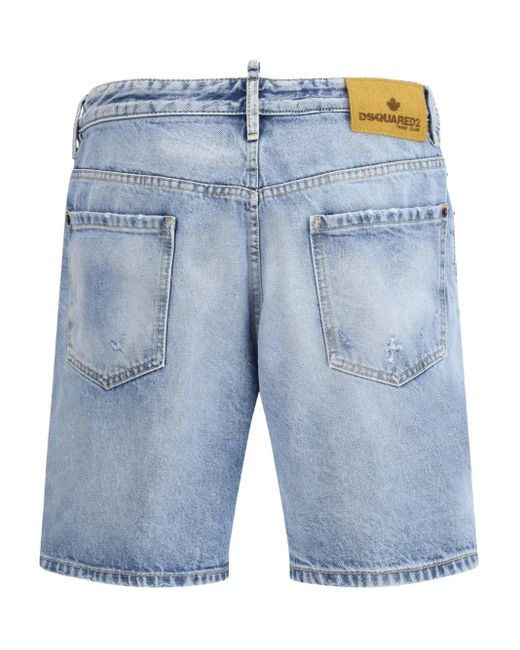 DSquared² Blue Cotton Shorts for men