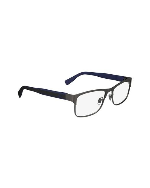 Lacoste Brown Matte Finish Rectangle Glasses for men