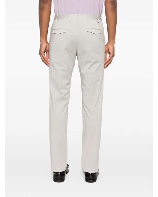 PT Torino White Side-Pocket Trousers for men