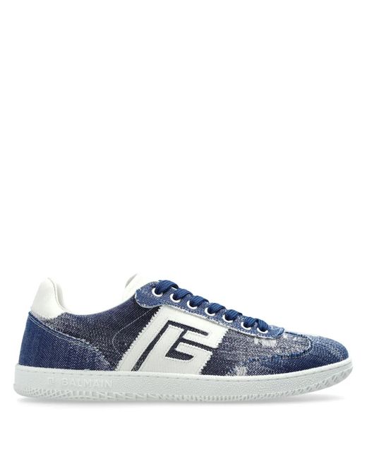 メンズ Balmain Swan スニーカー Blue