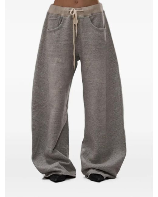 R13 Gray Relaxed Darted Track Pants