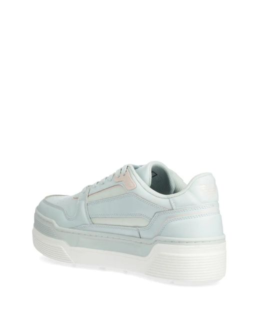 EA7 White Panelled Sneakers