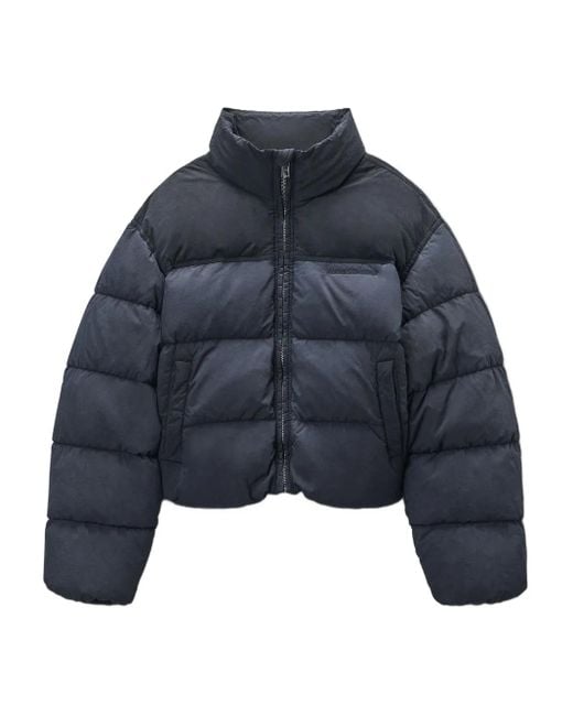 Alexander Wang クロップド パデッドジャケット Blue