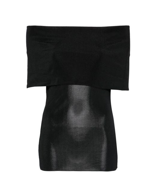 MVP WARDROBE Black Off-Shoulder Top