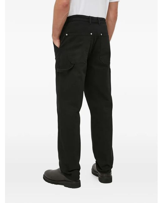 Benetton Black Carpenter Trousers for men