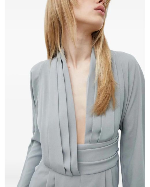 IRO Blue Cinnie Pleated Jumpsuit