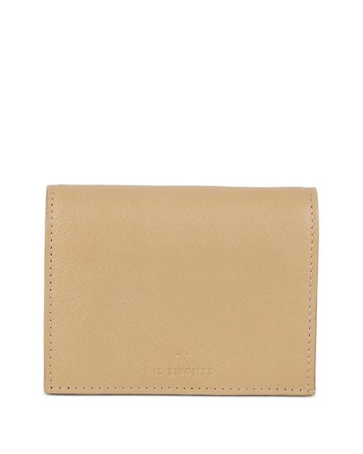 Il Bisonte Natural Stitch Detail Wallet