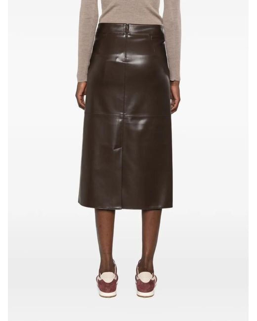 Max Mara Brown Flared Skirt