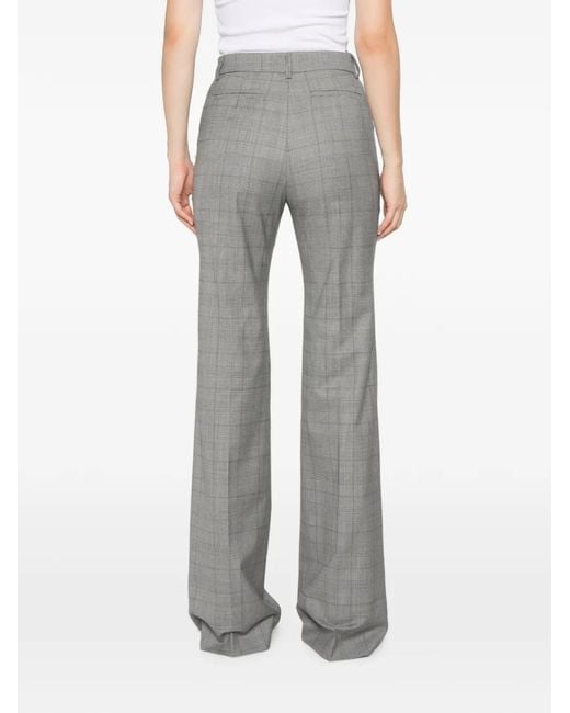 Sportmax Gray Spxanfora Prince Of Wales Check Trousers
