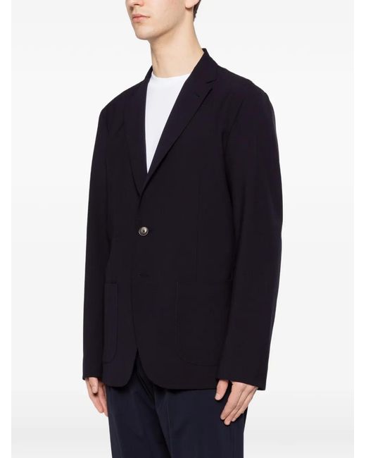 Herno Black Single-Breasted Blazer for men