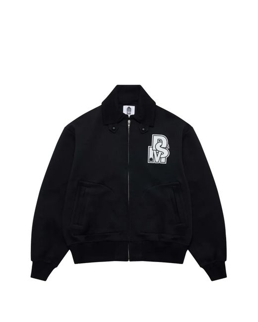 Noir Kei Ninomiya Black Logo-Patch Varsity Jacket