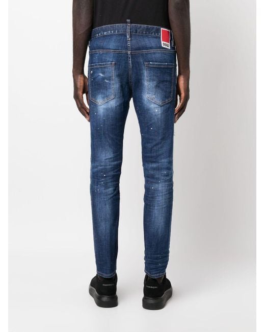 DSquared² Gerafelde Jeans in het Blue voor heren