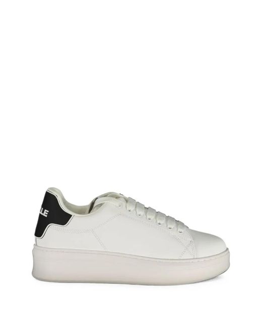 Gaelle Paris White Platform Sneakers