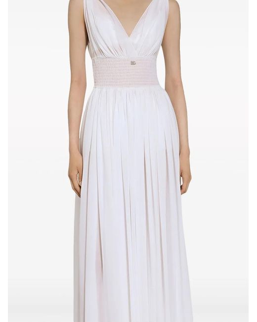 Dolce & Gabbana White Midi Dresses