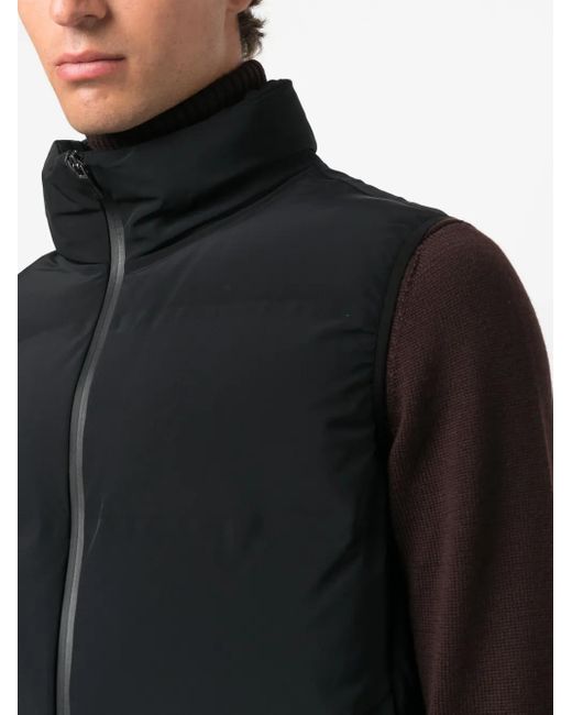 Herno Gefütterte Weste Mit Reißverschluss in Black für Herren