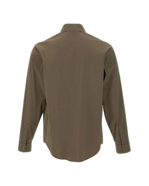 Aspesi Green Snap-Button Shirt for men