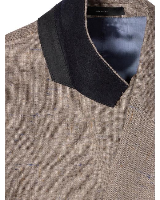 Paul Smith Gray Double-Breasted Blazer for men