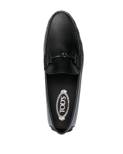 Tod's City Gommino Leren Loafers in het Black voor heren