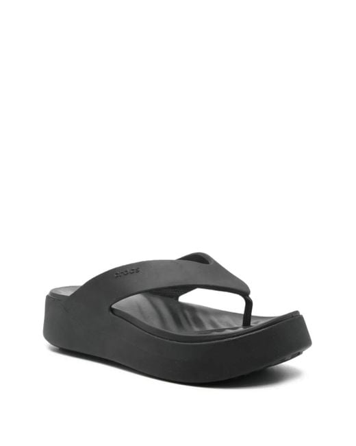 CROCSTM Gray Getaway Platform Flip-Flops