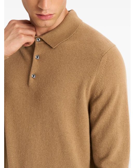 Pringle of Scotland Natural Cashmere Polo Shirt for men