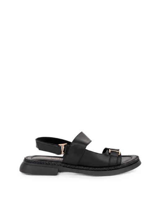SERGIO MORETTI FIRENZE White Buckle-Detail Slingback Sandals