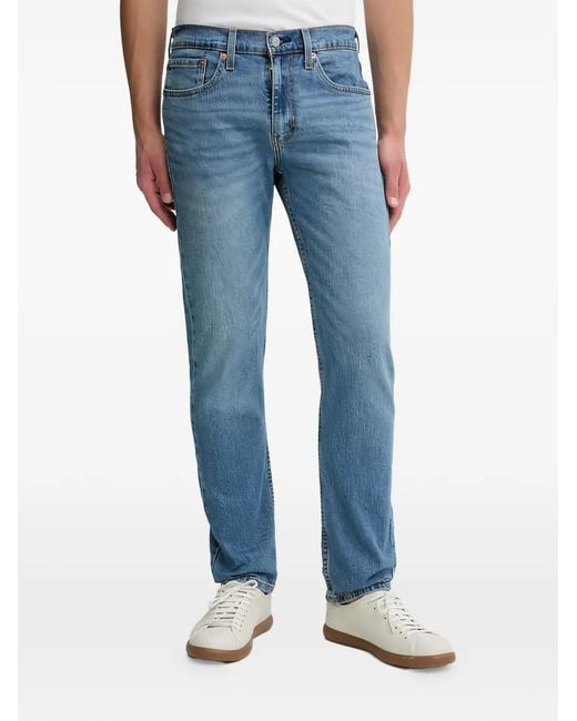Levi's Blue 511 Logo-Patch Jeans for men