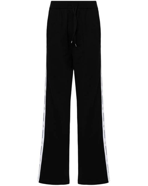 DSquared² Black Burbs Logo-Tape Track Pants for men