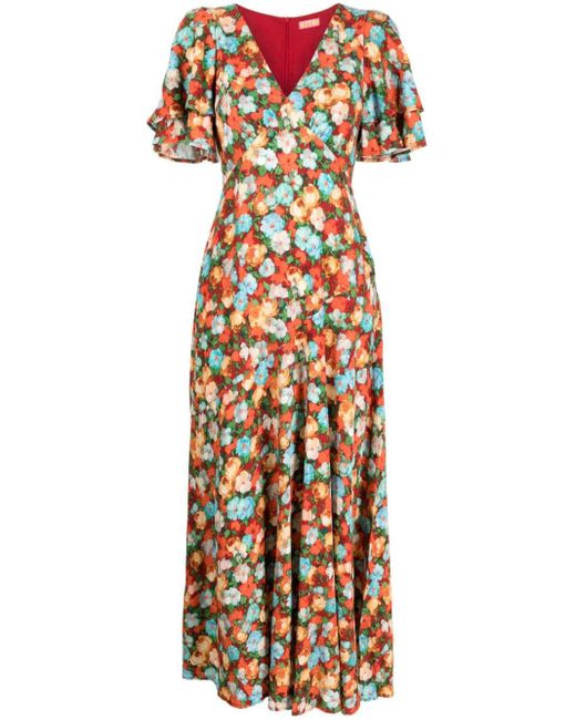 Kitri Multicolor Tallulah Floral-print Maxi Dress