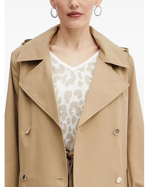 Morgan Natural Hooded Belted Coat