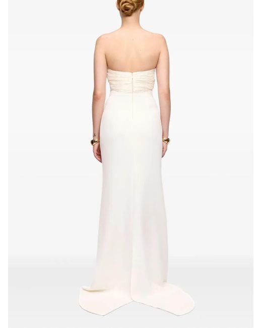 V:PM ATELIER White Schulterfreies Kleid