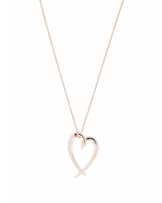 Shaun Leane White Hook Heart Pendant Necklace